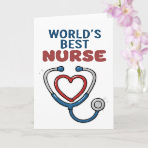 Carte Cadeau d'appréciation de la meilleure infirmière a