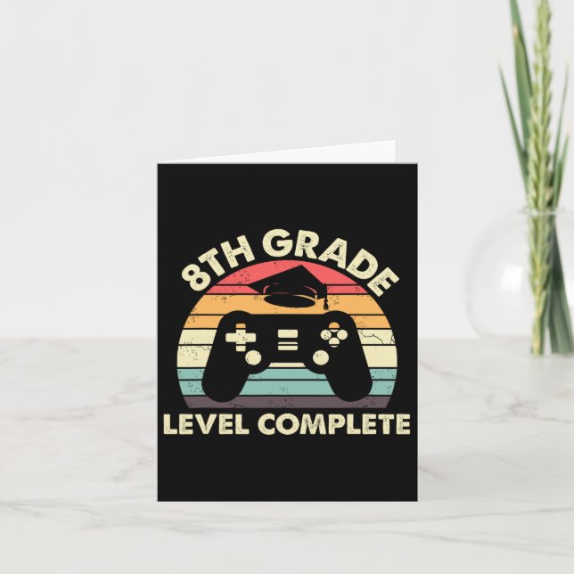 Carte Cadeau de 8e année complète pour Gamer (Devant)