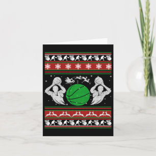 Carte Cadeau de basket-ball de Noël 