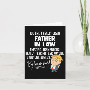 Carte Cadeau de beau-père vraiment génial de Trump 2020