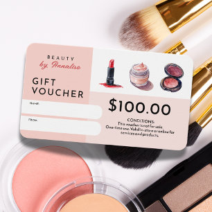 Carte Cadeau de beauté de l'artiste maquillage cos