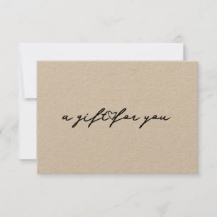 Carte cadeau de beauté Elegant Heart Earthy