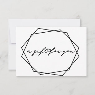Carte Cadeau de Beauté Géométrique