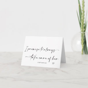 Carte Cadeau de Belle-Mère Marié Prends Soin d'Elle Mari