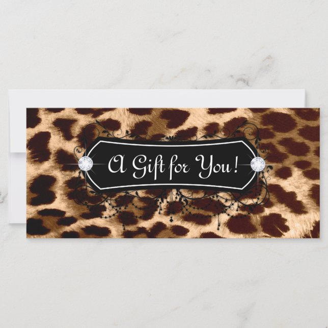 Carte cadeau de bijoux de mode Leopard (Devant)