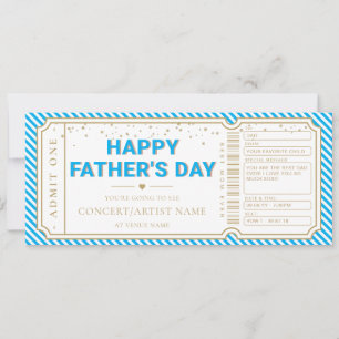 Carte cadeau de billet pour le concert de la Fête 