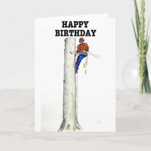 Cartes Bucheron D Anniversaire Zazzle Fr