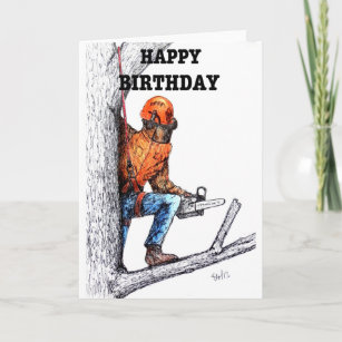 Cartes Bucheron D Anniversaire Zazzle Fr