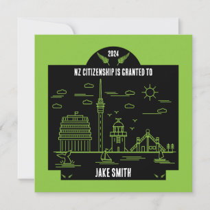 Carte Cadeau de célébration de citoyenneté néo-zélandais