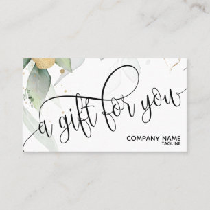 Carte cadeau de certificat cadeau de verdure moder