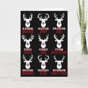 Carte Cadeau de chasse au cerf Chasseur de tous les renn