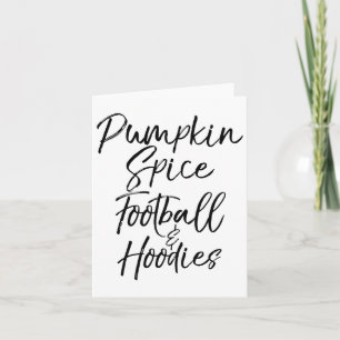 Carte Cadeau de citation de soirées d'automne mignonnes 