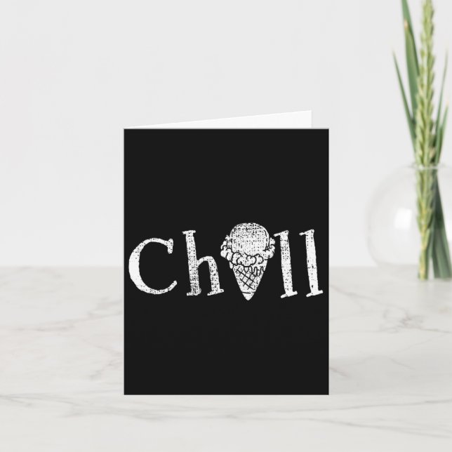 Carte Cadeau de collation d'été de glace  (Devant)