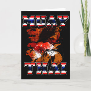 Carte Cadeau de combattant de boxe thaïlandaise Thaïland