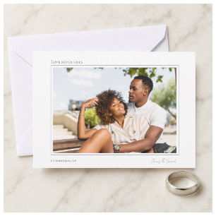 Carte Cadeau de couple personnalisé 'L'amour ne manque j
