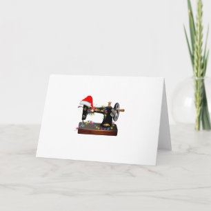 Carte Cadeau de couture Joyeux Noël amoureux de coutur