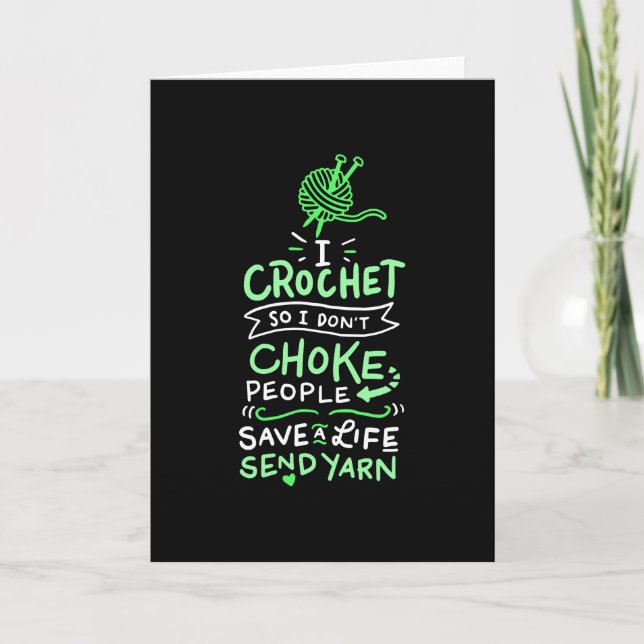 Carte Cadeau de crochet au crochet (Devant)