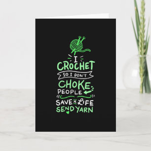 Carte Cadeau de crochet pour crocheteur