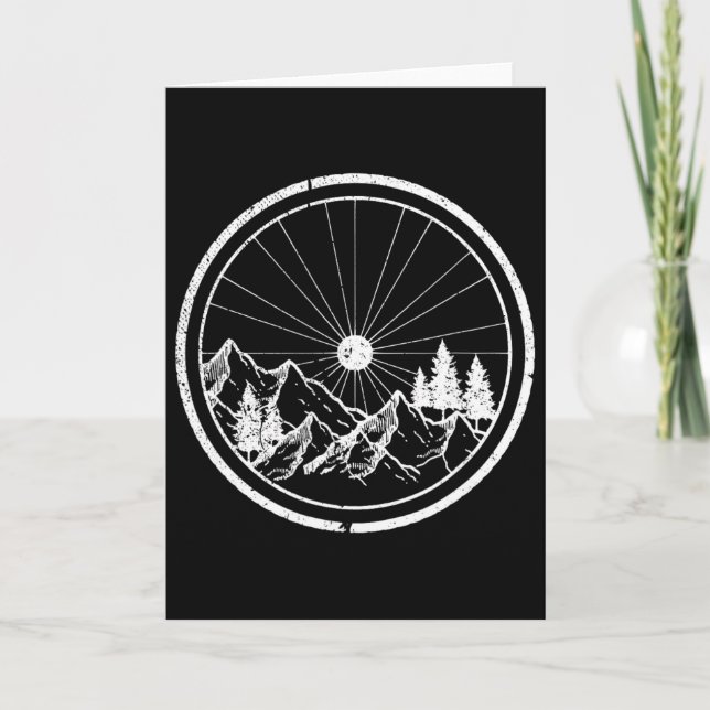 Carte Cadeau de cyclisme VTT vélo tout terrain (Devant)