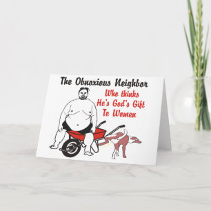 Carte cadeau de Dieu à la femme du voisin qui pens