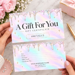 Carte cadeau de entreprise personnalisée Spa Iride
