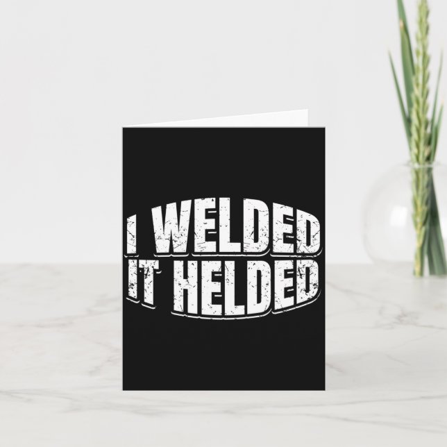 Carte Cadeau de fabrication de soudage pour hommes Soudu (Devant)