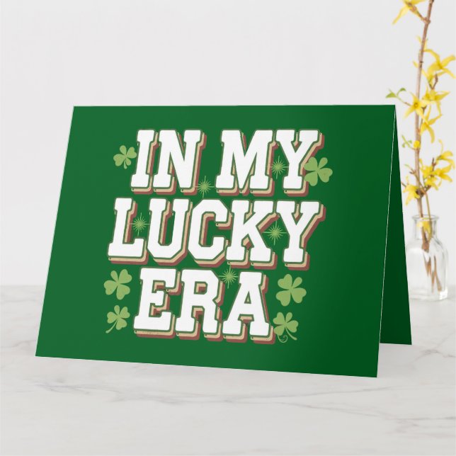 Carte Cadeau de famille pour la Saint-Patrick de mon ère (Fleur jaune)