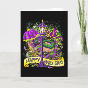 Carte Cadeau de fête assorti Carnaval Mardi Gras heureux