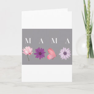 Carte Cadeau de Fête des Mères Papillon Floral Maman, An