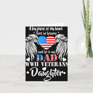 Carte Cadeau de fille de vétérans de la Seconde Guerre m