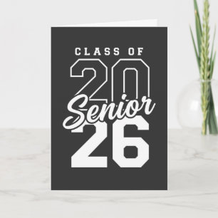 Carte Cadeau de fin d'études pour les seniors de la prom
