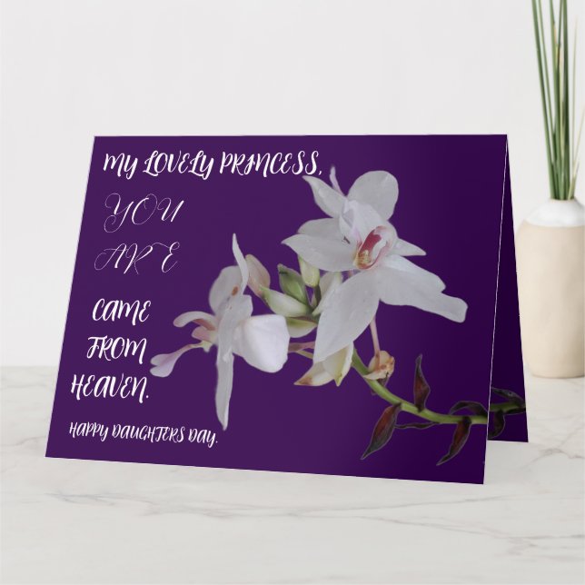 CARTE CADEAU DE FLEURS JOURNALIÈRE FILLE (Devant)