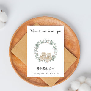 Carte Cadeau de grossesse Eucalyptus pour bébé