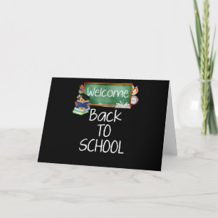Carte Cadeau de hibou Bienvenue rentrée scolaire élève
