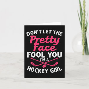Carte Cadeau De Hockey Pour Femmes Joueuses De Hockey Su