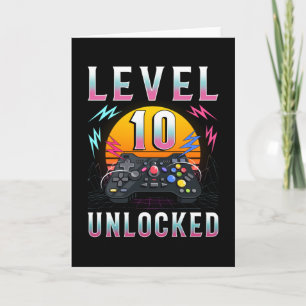 Carte Cadeau de jeu Niveau 10 débloqué