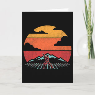 Carte Cadeau de joueur d'entraîneur de style rétro vinta
