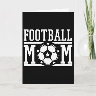 Carte Cadeau de jour de match de football pour maman fiè