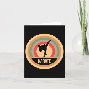 Carte Cadeau De Karaté Vintage Rétro Pour Karateka Et Ma
