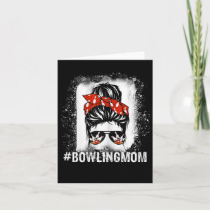 Carte Cadeau de la Fête des Mères décoloré Bowling Maman