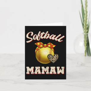 Carte Cadeau de la fête des mères Softll Mamaw Leopard H