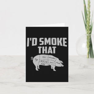 Carte Cadeau de la fête des pères Papa Grill Je fumerais