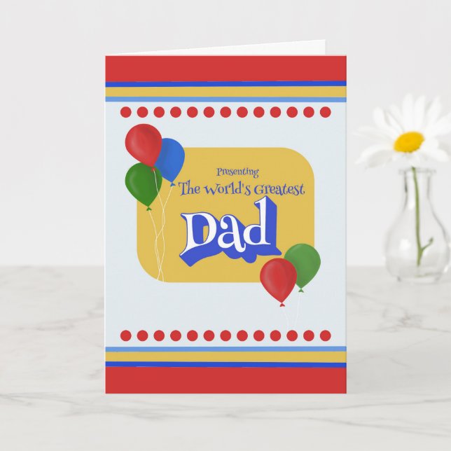 Carte Cadeau de la fête des pères présentant le plus gra (Petite plante)