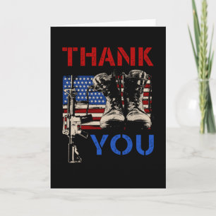 Carte Cadeau de la fête des vétérans Merci de soutenir l