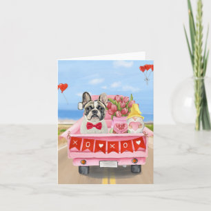 Carte Cadeau de la Saint-Valentin camion Bulldog françai