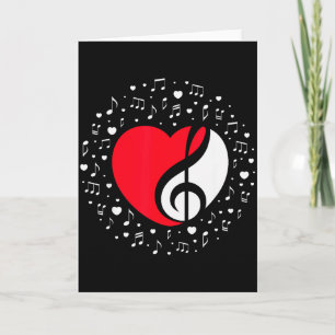 Carte Cadeau de la Saint-Valentin en forme de cœur music
