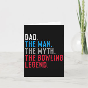 Carte Cadeau de légende de bowling pour papa's Who Bowl