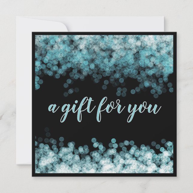 Carte cadeau de luxe Blue Sparkle Salon (Devant)