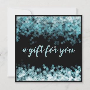 Carte cadeau de luxe Blue Sparkle Salon