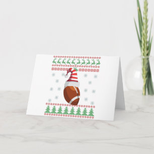 Carte Cadeau de maillot de Noël laid pour amateurs de ru
